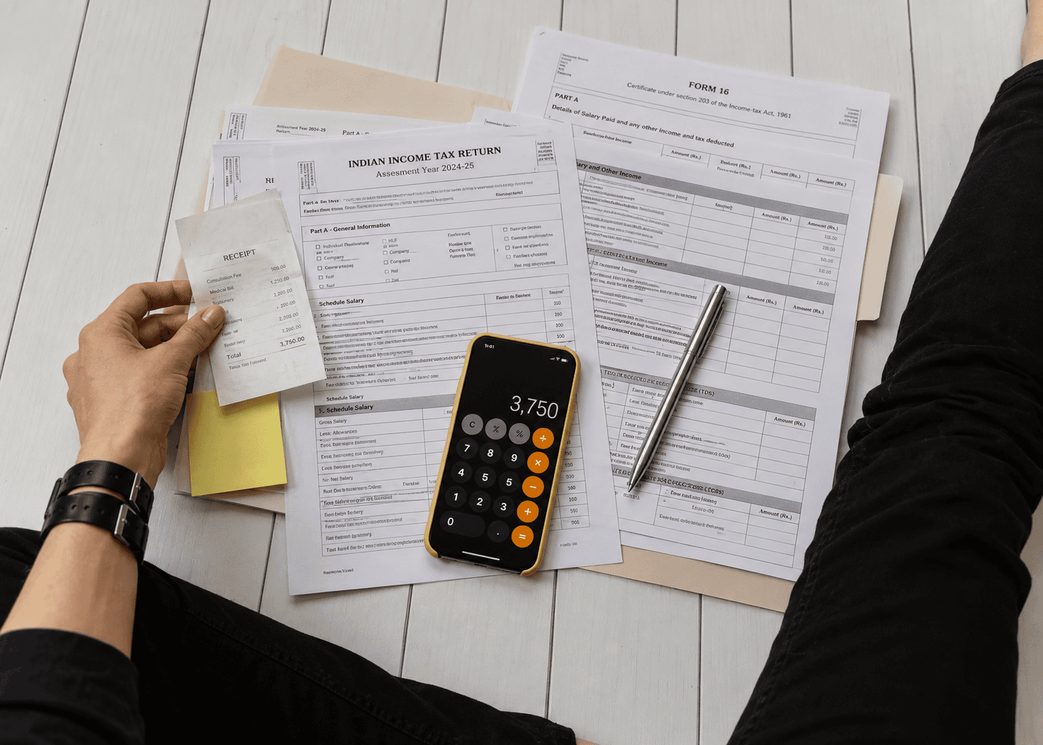 Woman planning finances